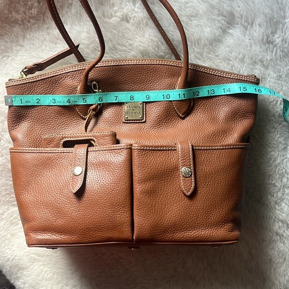 Dooney & Bourke Brown Pebble Grain Short Handle Tote - Picture 15 of 16